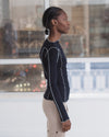 BASERANGE OMATOR Long-sleeved T-shirt BAS-TTOML-CR-AU25-MURANO NAVY (TTOML-WO-WI24)